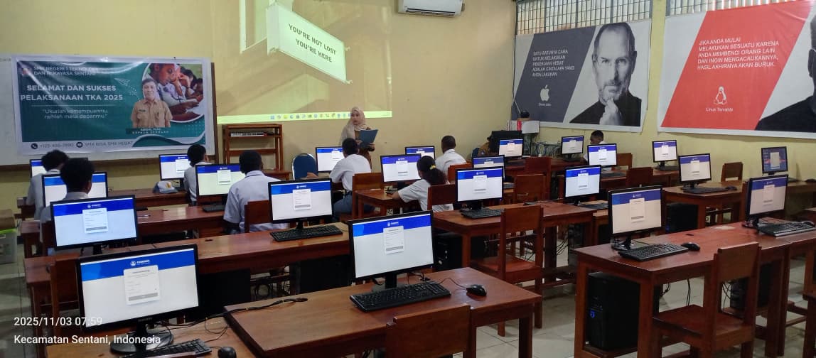 SMK Negeri 1 Teknologi dan Rekayasa Sentani Laksanakan Tes Kompetensi Akademik (TKA) Perdana Tahun 2025